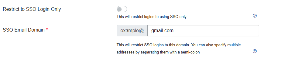 SSO config